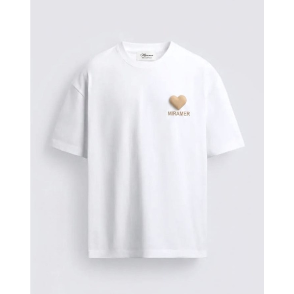 MIRAMER Signature Cherry Wooden Heart Oversized Unisex